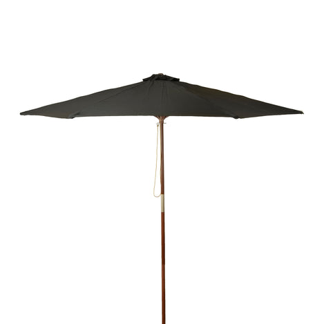 DestinationGear 9 ft. Classic Wood Market Patio Umbrella, Black DestinationGear 9 ft. Classic Wood Market Patio Umbrella, Black
