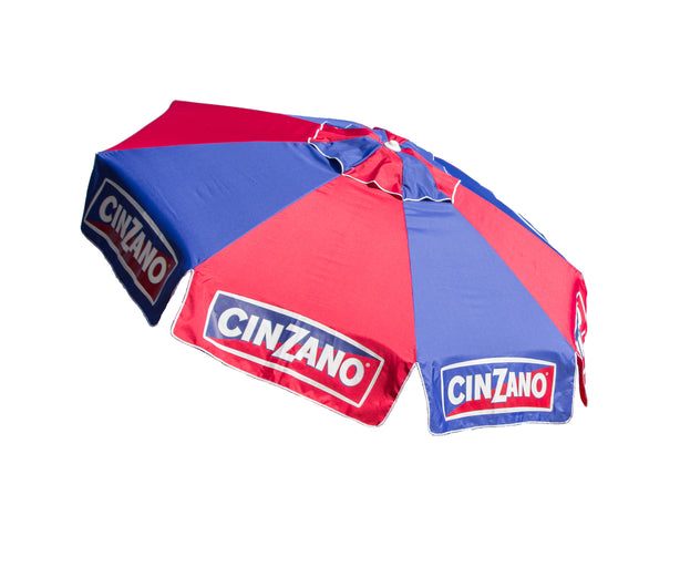 8ft Cinzano Deluxe Beach And Patio Umbrella With Storage Bag