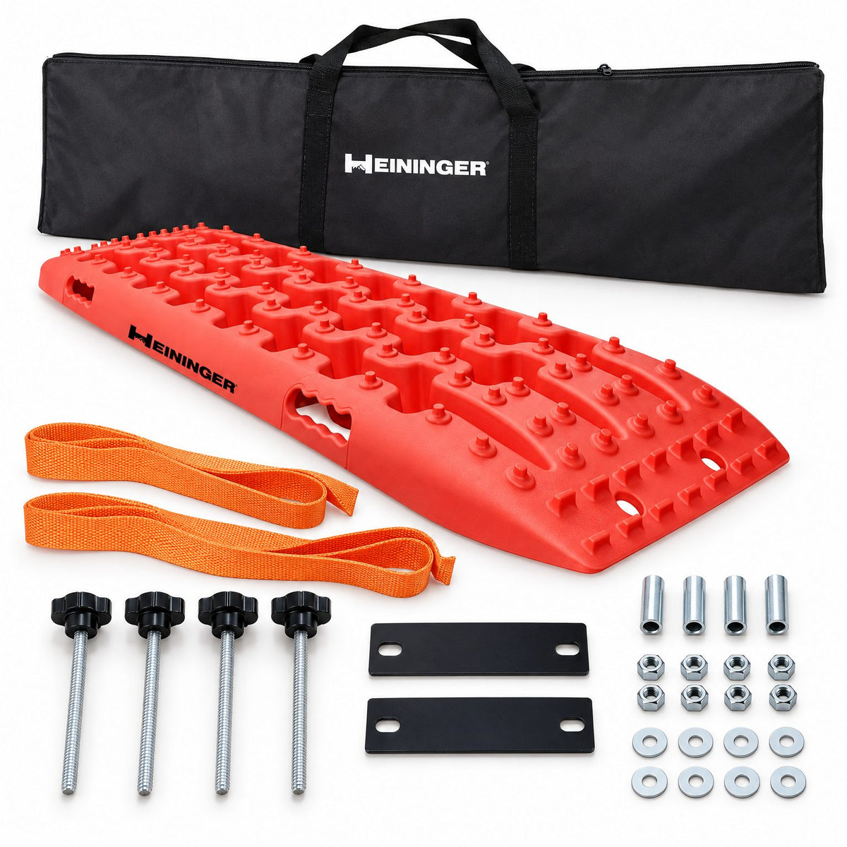 Heininger off-road traction board with carry bag, straps and mounting hardware