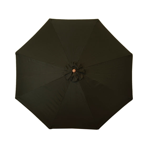 9' black patio umbrella DestinationGear 9 ft. Classic Wood Market Patio Umbrella, Black