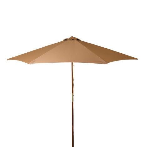 jordan 9ft wood outdoor beach deck tailgating patio bar umbrella DestinationGear Classic Wood Market Patio Umbrella, 9 ft., Chocolate