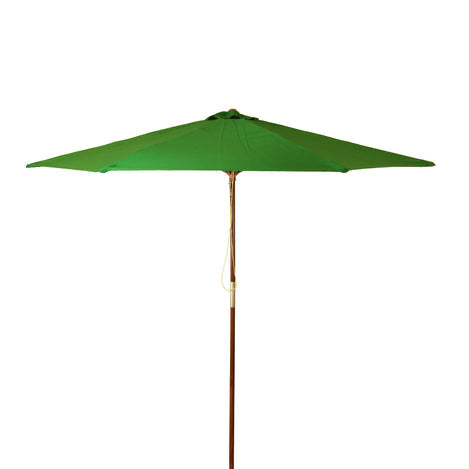 DestinationGear Classic Wood Market Patio Umbrella, 9 ft., Lime Green