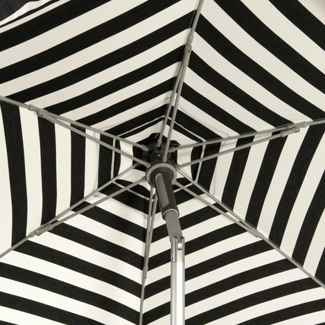 black and white chevron patio umbrella 6.5 ft Striped Italian Patio Umbrellas