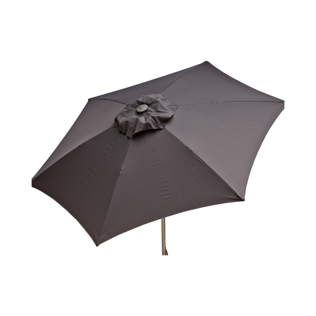 heininger patio umbrella Parasol 8.5' Market Umbrella; Charcoal