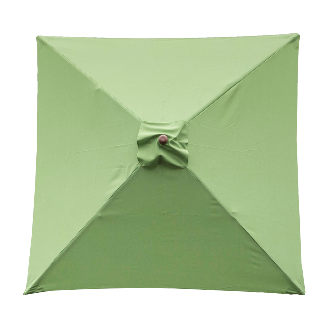 green rectangular patio umbrellas DestinationGear 6.5-ft. Wood Classic Square Patio Umbrella Lime
