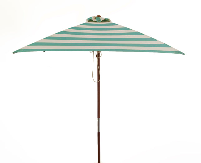 heininger patio umbrella Classic Wood 6.5 ft Square Market Umbrella