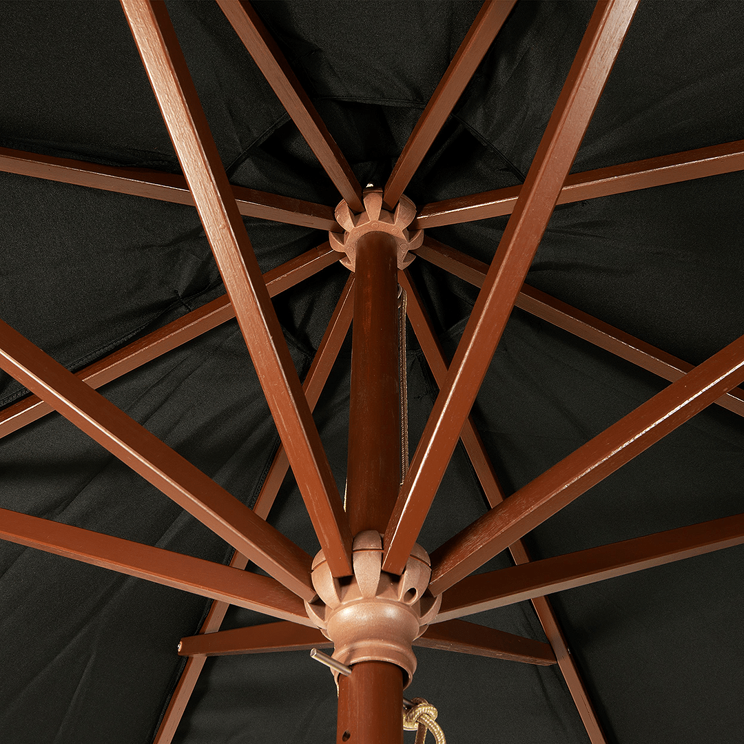 9 ft Wood Umbrella